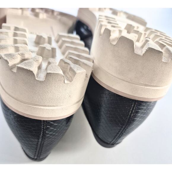 Dolce Vita Platform Penny Loafers Womens 9.5 Flat Chunky Lug Sole Black Career - Picture 7 of 10